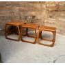 Vintage Retro Knoll Teak Nest Of Coffee Tables