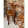 Fantastic Naturalistic Hardwood Chunky Bar Stools