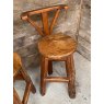 Fantastic Naturalistic Hardwood Chunky Bar Stools