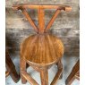 Fantastic Naturalistic Hardwood Chunky Bar Stools