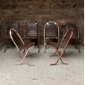 Unusual & Rare Mid-Century Metal Frame Stacking Chairs