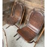 Unusual & Rare Mid-Century Metal Frame Stacking Chairs