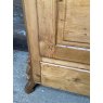 Fabulous Antique Continental Waxed Pine Cupboard C 1900