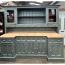 Large Painted Pine Glazed Dresser