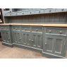 Large Painted Pine Glazed Dresser