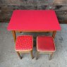 Vintage Mid Century Formica Dining Table & Stools