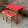 Vintage Mid Century Formica Dining Table & Stools