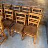19th Century Elm Chapel Chairs