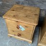 20th Century Waxed Pine Bedside Cabinets