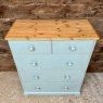 Contemporary Solid Pine Painted Chest Of Drawers