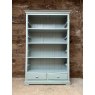 Vintage Large Painted Mahogany Open Bookcase