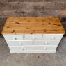 Contemporary Rustic Painted Solid Pine Chest Of Drawers