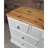 Contemporary Rustic Painted Solid Pine Chest Of Drawers