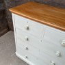 Antique Painted Flame Mahogany Chest Of Drawers