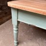 Vintage Rustic Painted Farmhouse Dining Table
