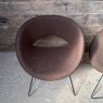Contemporary Mid Century Modern Tub Upholstered Chairs