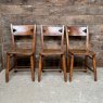 Antique Art & Crafts Elm Chapel Chairs