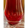 Mid Century Scandinavian Riihimake Red Glass Vase