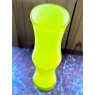 Retro Bright Yellow Scandinavian Bamboo Style Vase