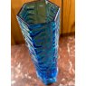 Vintage Mid Century Japanese Blue Glass Vase