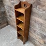 Antique Edwardian Oak Narrow & Small Bookcase