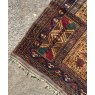 Hand Knotted Persian Wool Belouch Rug 19th Century