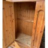 Vintage Solid Pine Mirror Front Wardrobe