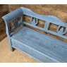 Large Scandinavian Style Painted Wooden Bench