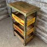 Rustic Vegetable Crate Shelves