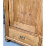 Fantastic Vintage Waxed Pine Armoire Cupboard