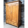 Fantastic Vintage Waxed Pine Armoire Cupboard