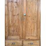 Fantastic Vintage Waxed Pine Armoire Cupboard