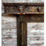 Impressive Antique 19th Century "Kings" Carved Oak Fireplace Surround