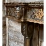 Impressive Antique 19th Century "Kings" Carved Oak Fireplace Surround
