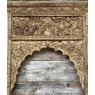 Fantastic Vintage Intricately Carved Teak Triple Window
