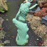 Finely Cast Painted Iron Elegant Women Statue