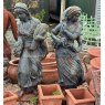 Large Painted Cast Iron Four Seasons Statues