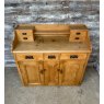 Impressive Art Nouveau Stripped Pine Sideboard