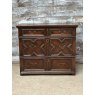 Antique 18th Century Charles II Style English Oak Chest Of Drawers