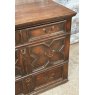 Antique 18th Century Charles II Style English Oak Chest Of Drawers