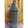 Grey Filigree Candle Lanterns