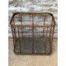 Vintage Metal Mesh Large Log Basket