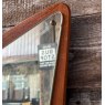 Vintage Mid Century Danish Teak Framed Mirror