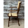 Fine Antique Victorian Oak Upholstered Armchair