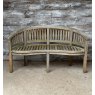 Quality Solid Teak Kidney Shaped Garden Bench