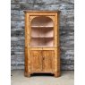 Antique Georgian English Stripped Pine Corner Cupboard