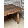 Fantastic Vintage Rustic Teak Large Dining Table