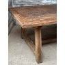 Fantastic Vintage Rustic Teak Large Dining Table