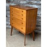Fantastic Tall Alfred Cox Mid Century Teak Chest Of Drawers
