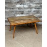 Unusual Mid Century Parquetry Danish Coffee Table